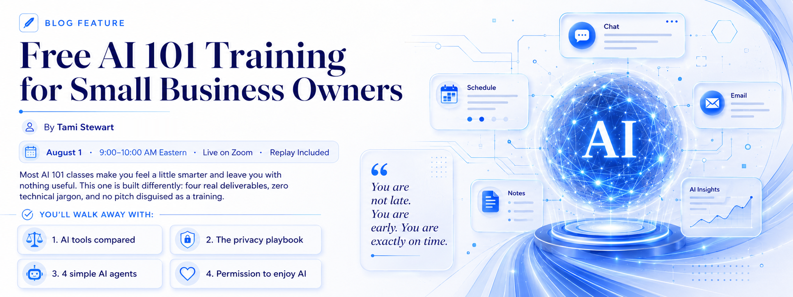Free AI 101 Training for Small Business Owners — Tami Stewart Consults